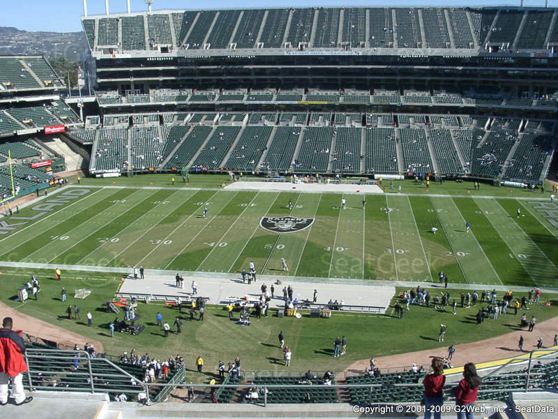 Oakland Raiders Interactive Seating Chart